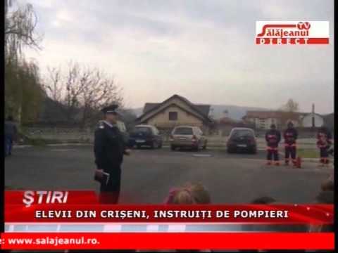 ELEVII DIN CRISENI, INSTRUITI DE POMPIERI