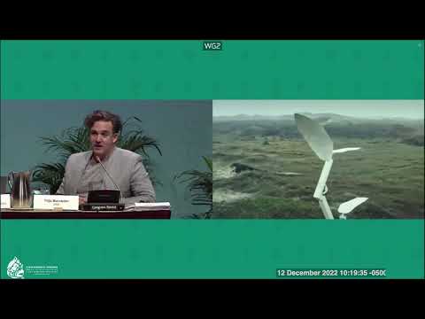 Thijs Biersteker speaking UN COP15 Canada