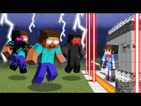 Herobrine vs Security House in Minecraft