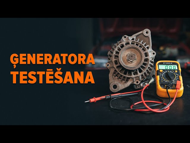 Noskatieties video ceļvedi par to, kā nomainīt Ģenerators uz VW UP