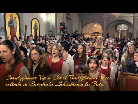 Corul „Junior Vip” și Corul „Transylvania Voces” colindă în Catedrala greco-catolică din Cluj-Napoca