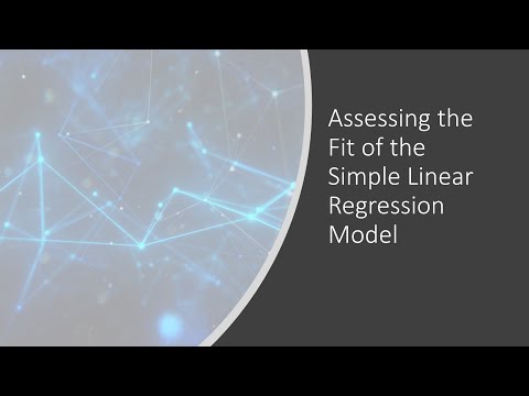 8.5 Assessing the Fit of the Simple Linear Regression Model