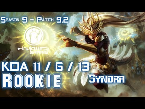 IG Rookie SYNDRA vs LEBLANC Mid - Patch 9.2 KR Ranked