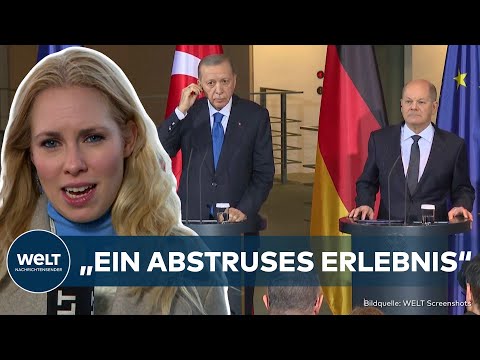 BERLIN: Brisanter Besuch! Erdogan bei Scholz: Tiefe Differenzen bei Thema Israel – Eklat bleibt aus