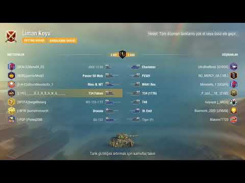 Wot blitz T34 Falcon 4500 Damage. Teamwork match (mastery)