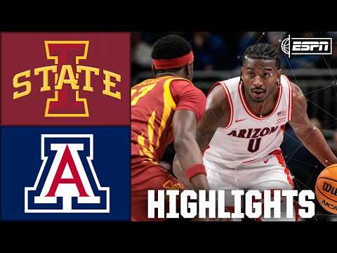 아이오와 스테이트 사이클론스 vs 애리조나 와일드캣츠 | 빅 12 토너먼트 하이라이트 | ESPN CBB