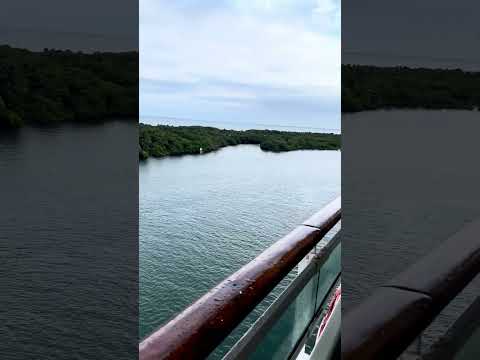 Just made it on the ship!