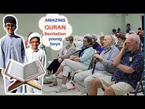 Non-Muslims listen to BEAUTIFUL QURAN by Muslim Young Boys