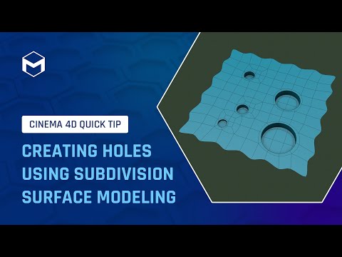 #C4DQuickTip 118: Creating Holes using Subdivision Surface Modeling in Cinema 4D