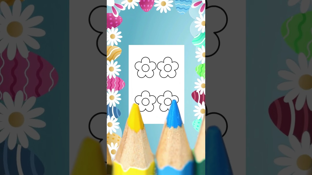 Happy Easter Coloring Pages - Printable A4 PDF Download! #easter #easteregg #semanasantaencasa