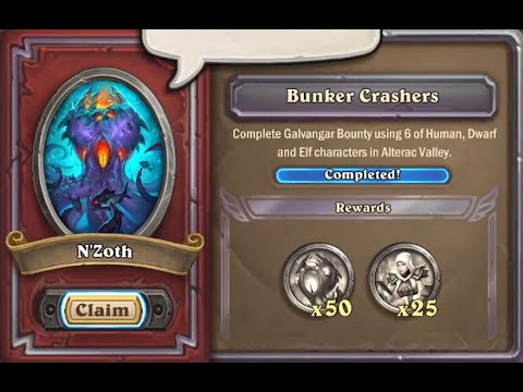 N'zoth event task 4: Galvangar with 6 human/dwarf/elf characters - Guide - Hearthstone Mercenaries