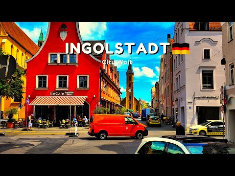 Ingolstadt: Entspannter Stadtspaziergang an einem schönen Frühlingstag | 4K Stadtrundgang