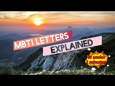 MBTI letters explained in under 2 minutes (Myers Briggs personality types)