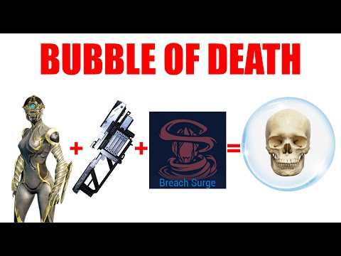 Warframe Mag Prime + Secura Penta + Breach Surge = Bubble of Death