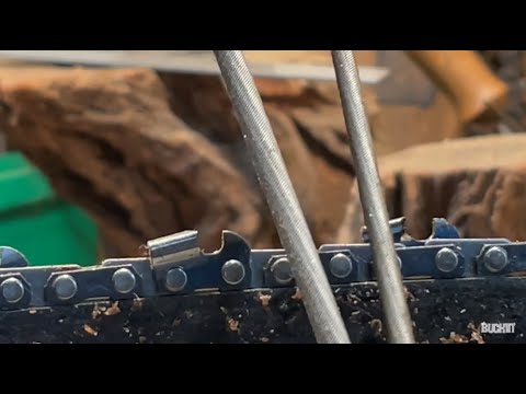 Is This File To Big?. How professionals sharpen small chainsaws.