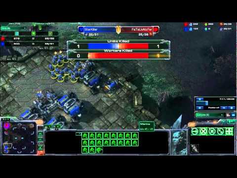 starcraft 2 1v1s match 2 (me vs starkiller)