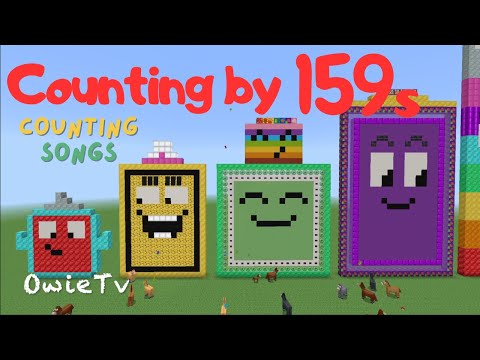 Counting by 159 Song | Minecraft Numberblocks Counting Songs | Math and Number Songs for Kids