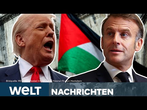 NAHOST-KONFLIKT: "Seine Aussage hat kein Gewicht!" Trump kanzelt Macron eiskalt ab! | WELT LIVE