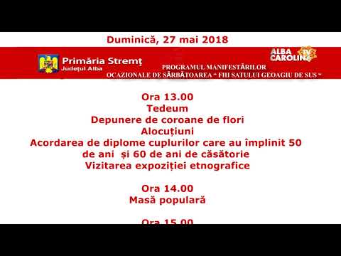 “ FIII SATULUI GEOAGIU DE SUS “  26 -  27 mai