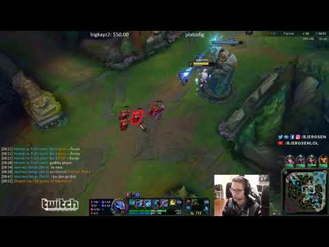 TSM Bjergsen FIZZ VS AURELION SOL MID // TSM Bjergsen STREAM // NA RANK PATCH 8.9
