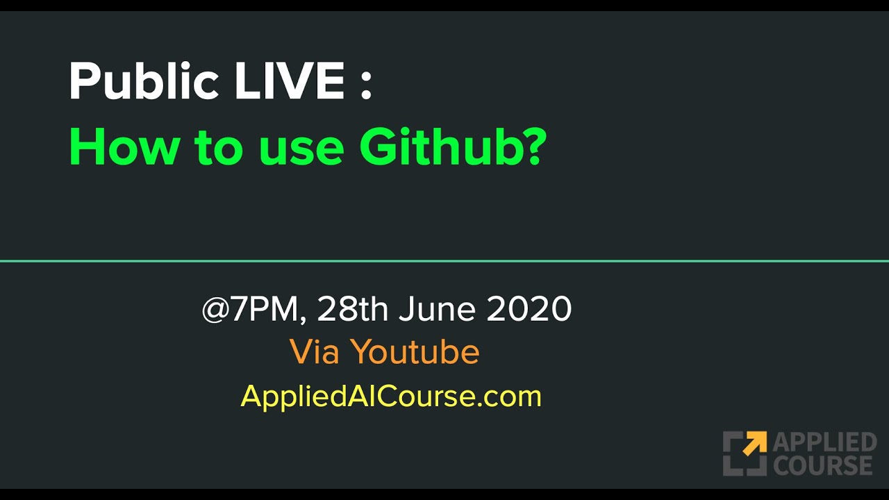 Public LIVE: How to use Github?