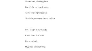 Sarah Slean   St  Francis Şarkı Sözü