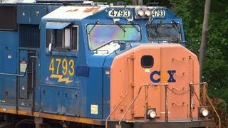 preview picture of video 'CSX Tropicana Train Past Long Bridge Park'