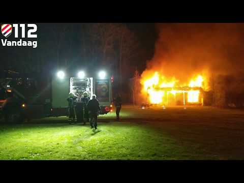 Uitslaande brand bijgebouw in Kaatsheuvel