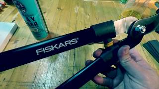 Sharpening  Fiskars Loppers: Garden Pruners