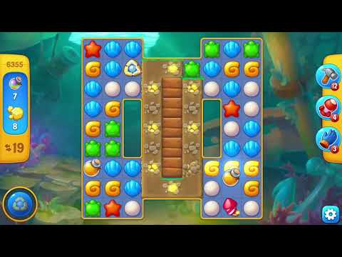 [FISHDOM Walkthrough] Level 6355 Super Hard (Qua màn - Fishdom)