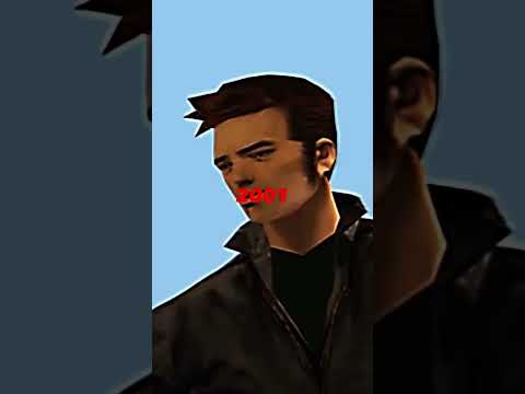 Claude in 1992 Vs 2001🥶 #shorts #gta3