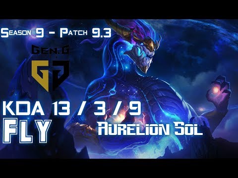 Gen Fly AURELION SOL vs LEBLANC Mid - Patch 9.3 KR Ranked