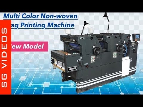 Non woven multi colour bag printing machine