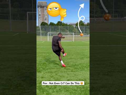 Recreating Cr7 Crazy Curveshot 🤯🔥. #kickerball #football #soccer #footballskills