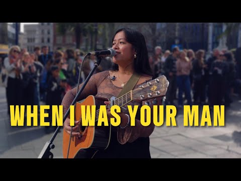 EVERYONE stopped for this BRUNO MARS cover! | When I was your man