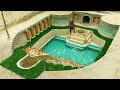 99 Days Built Underground Temple Tunnel and Water Slide Pool