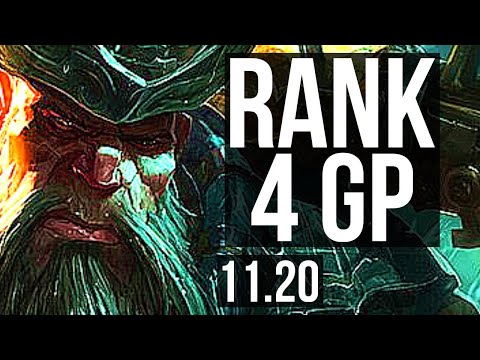 GANGPLANK vs LEBLANC (MID) | Rank 4 GP, 2/1/5 | NA Challenger | v11.20