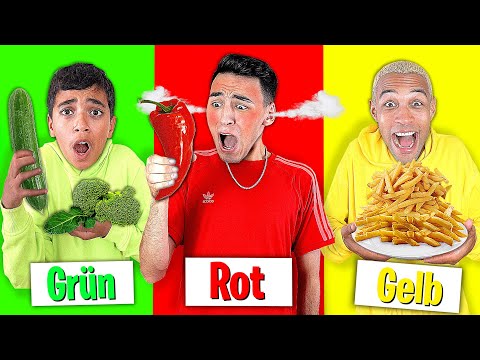 NUR die FARBE ESSEN die man TRÄGT - Challenge