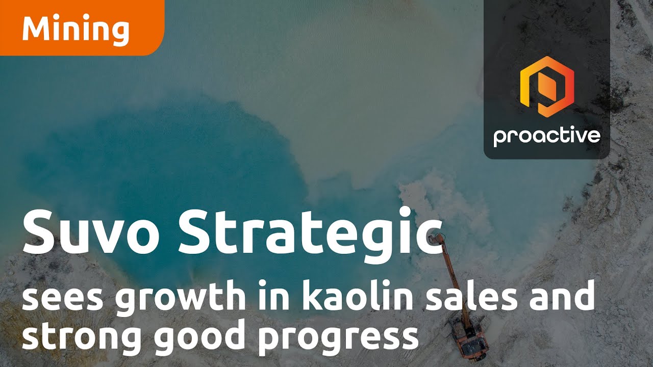 Suvo Strategic sees growth in kaolin sales and strong good progress in geopolymer concrete