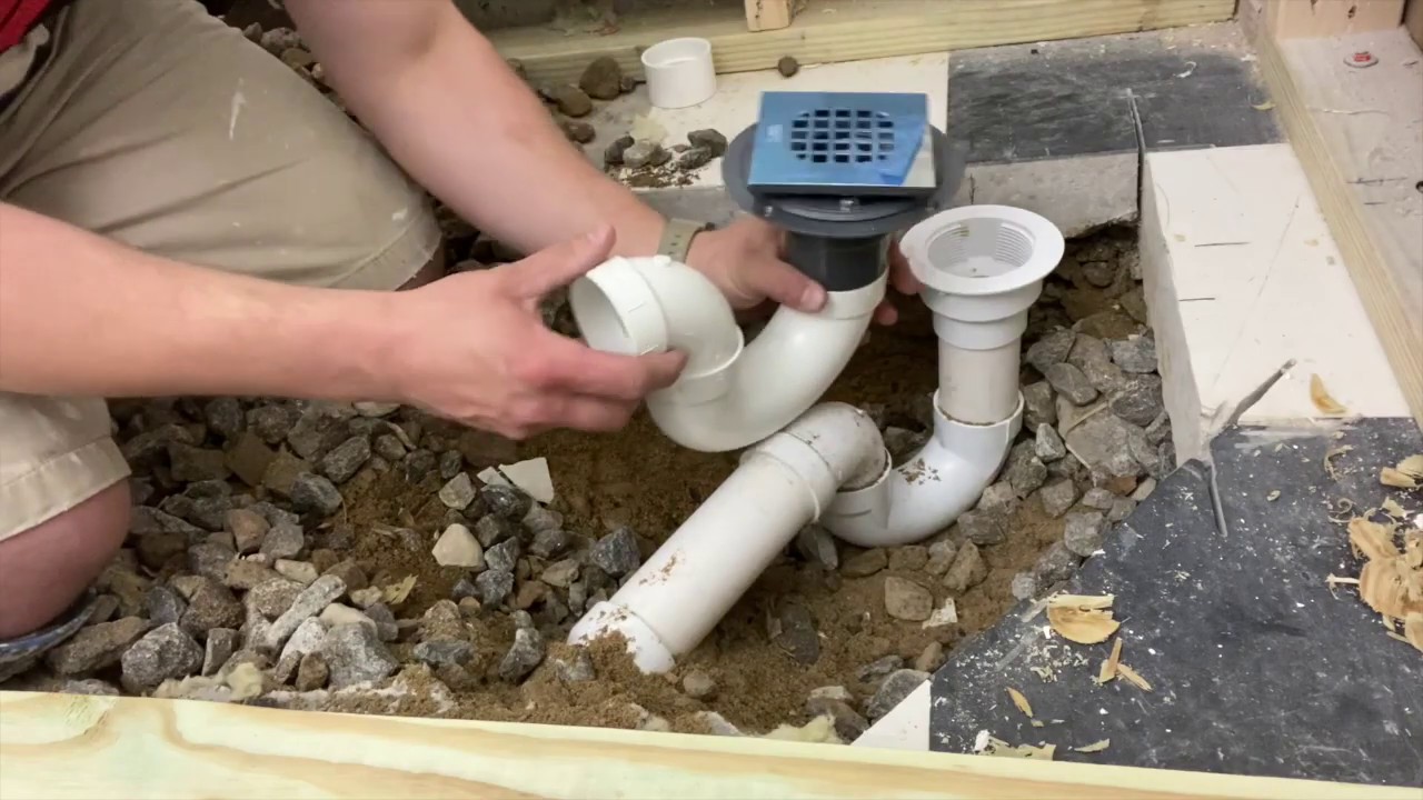 Shower Drain Relocation | Shower Pan Construction