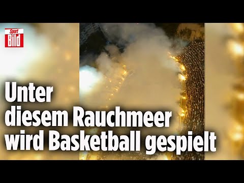 Drohne filmt Pyro-Wahnsinn beim Outdoor-Basketball | HALLEluja
