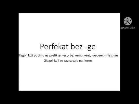 Perfekat, glagoli bez -ge u participu 2 #nemacki #german #verbs #perfekt #njemackijezik
