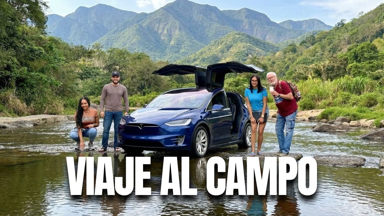 Viajando al Campo en Tesla Visita a Mi Papa