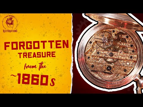 Making a forgotten Swiss jewel shine again | ~1860s pocket watch restoration | 4K ASMR