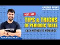 Tips Tricks Of Periodic Table Easy Method To Memorize NEET JEE KK Sir Career Point Kota