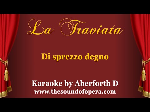 LA TRAVIATA KARAOKE 28 - Di sprezzo degno (Ensemble - Part 4) | Aberforth D