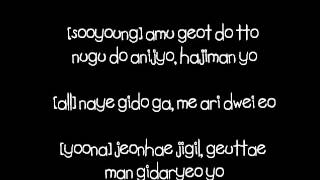 SNSD (소녀시대) - 제자리걸음 (Sunflower) lyrics