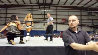Amber O'neal Gallows VS Adriana WrestleMerica 5-15-16 Barnsville GA
