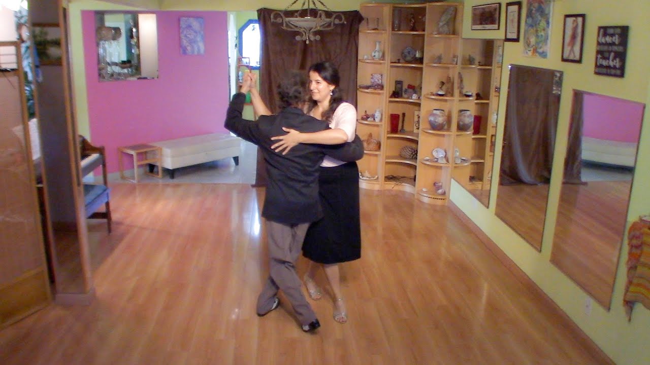 Argentine Tango dancing with Mimi at Enchanted Tango Home 34