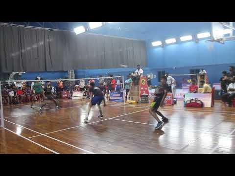 Aditya & Nigam Vs Chris & Sumith Under 21 Doubles Prithesh Cup 2023 at U S Mallya Mangalore ~ smash